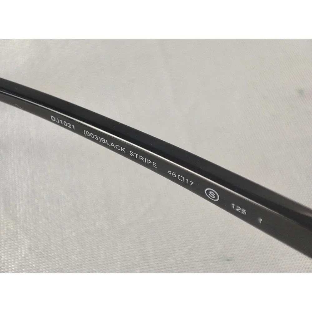 Draper James DJ1021 Black Stripe Eyeglass‎ Frames Women's 46-17-125 NWT + Case